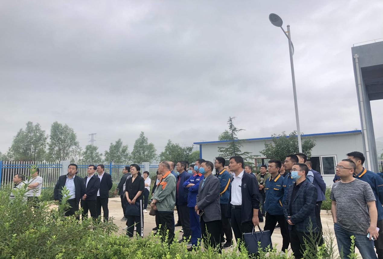 园区管委会副主任何浩强一行参观 米兰官方站网页版-米兰MiLan（中国）泓源城东污水处理公司(图2)